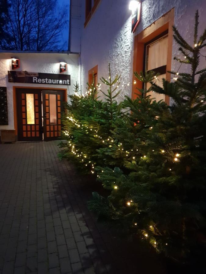 Pension Und Restaurant Die Burg Ehrenfriedersdorf Eksteriør bilde
